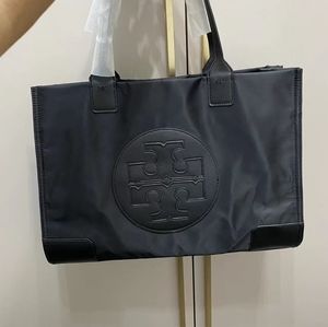 Tory Burch Ella Logo Tote Bag Black